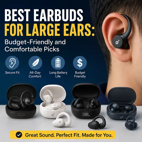 Best Earbuds for Large Ears: Budget-Friendly and Comfortable Picks earbuds