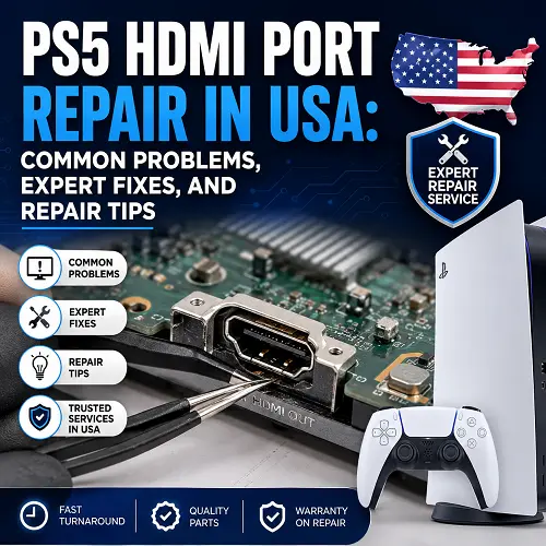 PS5 HDMI Port Repair in USA: Common Problems, Expert Fixes, and Repair Tips ps555