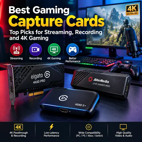 Best Gaming Capture Cards: Top Picks for Streaming, Recording and 4K Gaming capture cards