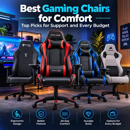 Best Gaming Chairs for Comfort: Top Picks for Support and Every Budget gaming chair